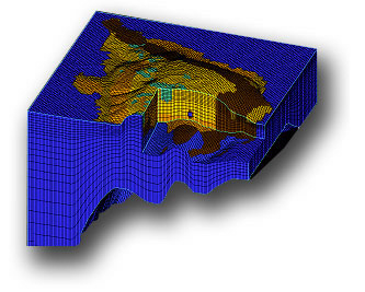 Hydrogeologické modelování 3-D model Visual MODFLOW