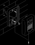 4. Dveřní telefony S externím zdrojem ovládání zámku Pro správnou funkci je nutné uţít externího zdroje, který ovládá zámek dveří. Komunikace je pak moţná i při otevření. 1 2 3 POWER SUPPLY 1.