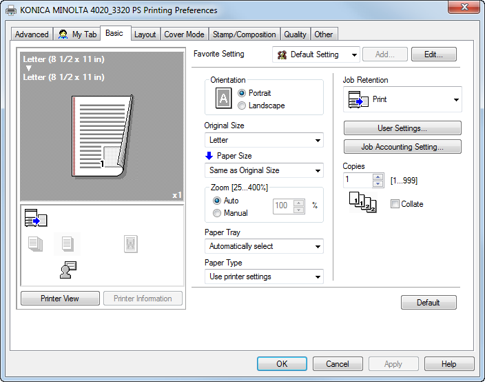 3 Tisk Tisk dokumentu Tisk dokumentu 1. V nabídce Paper na ovládacím panelu tiskárny nastavte typ a formát papíru odpovídající vloženému papíru. 2. Odešlete tiskovou úlohu: Pro uživatele Windows a.