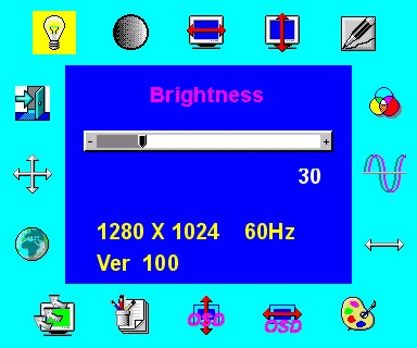 Zapnutí LCD monitoru 1. Zapněte hlavní vypínač napájení LCD monitoru, který se nachází v zadní části monitoru (viz. Obrázek 1-8). 2.