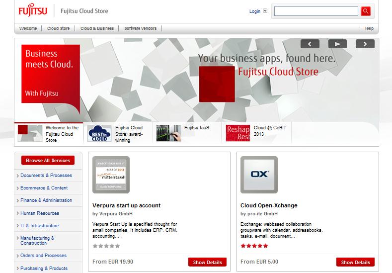 App marketplace: Fujitsu