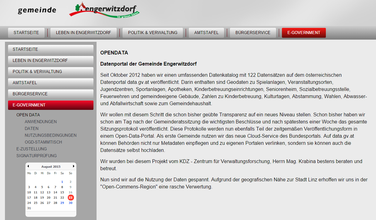 Otevřená data Engerwitzdorf http://www.engerwitzdorf.at/index.