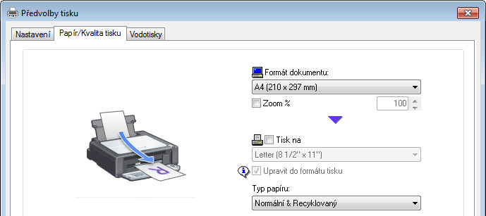 3. Tisk dokumentů Resetování tiskové úlohy 1. Zobrazí-li se chybová zpráva, stiskněte tlačítko [Clear/Stop] (Vymazat/Stop).