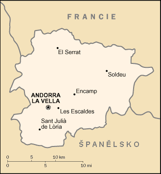 Základní údaje Hlavní město: Andorra la Vella Rozloha: 468 km 2 Počet obyvatel: 68 tis.