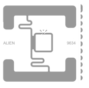UTB ve Zlíně, Fakulta aplikované informatiky, 2012 43 7.2.1.2 RFID tag - Alien ALN-9629 Square Pasivní RFID tag o rozměrech 44 x 46 mm, který je vhodný do drogerie a spotřebního zboží.