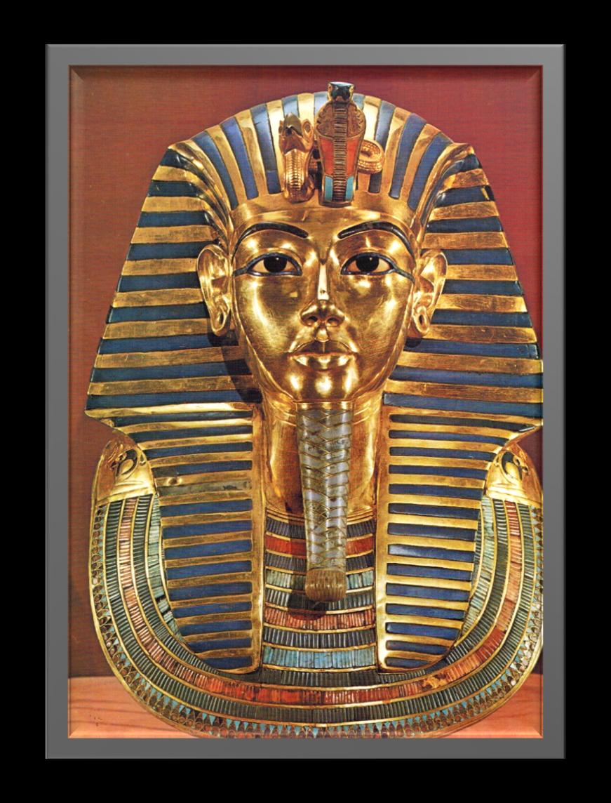 Tutanchámonova pohřební maska zlatá pohřební maska objevená v Údolí králů z jediné nedotčené