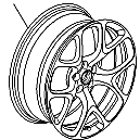 1002628 Atraktivní 7-paprskový design se lesklou titanovou barvou 5 444 3 538 1002629 Atraktivní 7-paprskový design s barvou Manoogian.