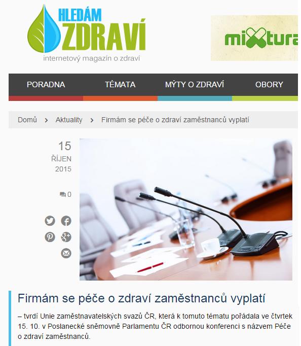 HLEDÁM ZDRAVÍ, 15. 10.