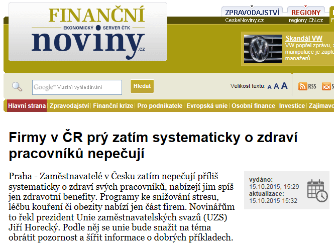 Finanční noviny, 15. 10.