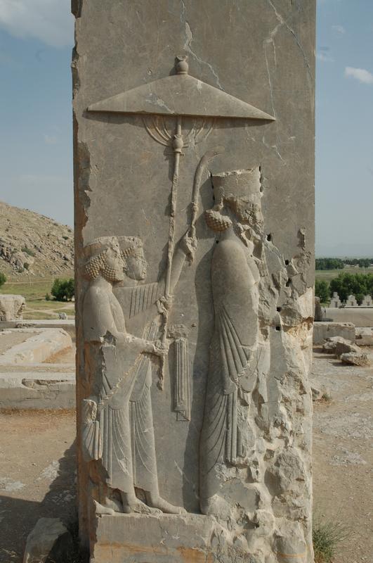 Xerxes 4) Reliéf perského krále Xerxa,