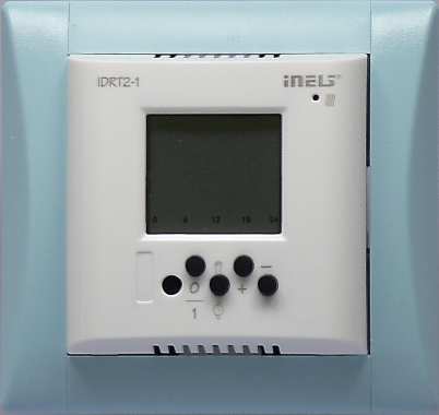 CIB JEDNOTKY 3.10. IDRT2-1 Jednotka nástěnného ovladače termoregulace IDRT2-1 obsahuje monochromatický LCD displej, jednu LED a pět tlačítek.