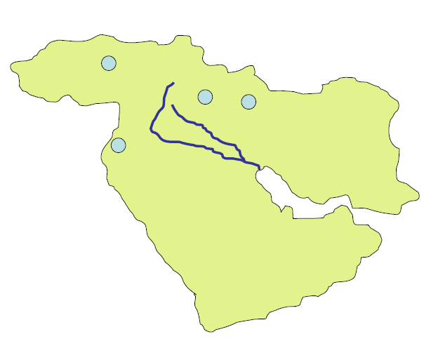 Najděte a doplňte do slepé mapy JZ Asie uvedené pojmy: pohoří Pontské pohoří Taurus Arménská vysočina Elborz Íránská
