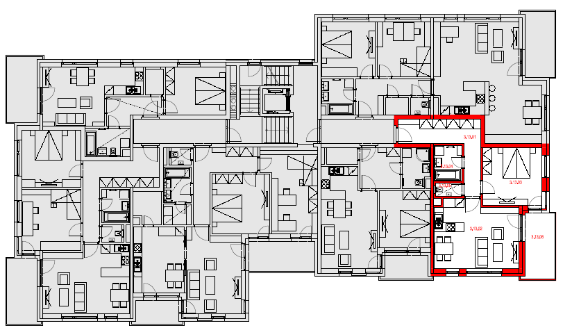 Byt 3.13-2+kk/B, 67,83 m2, 3.