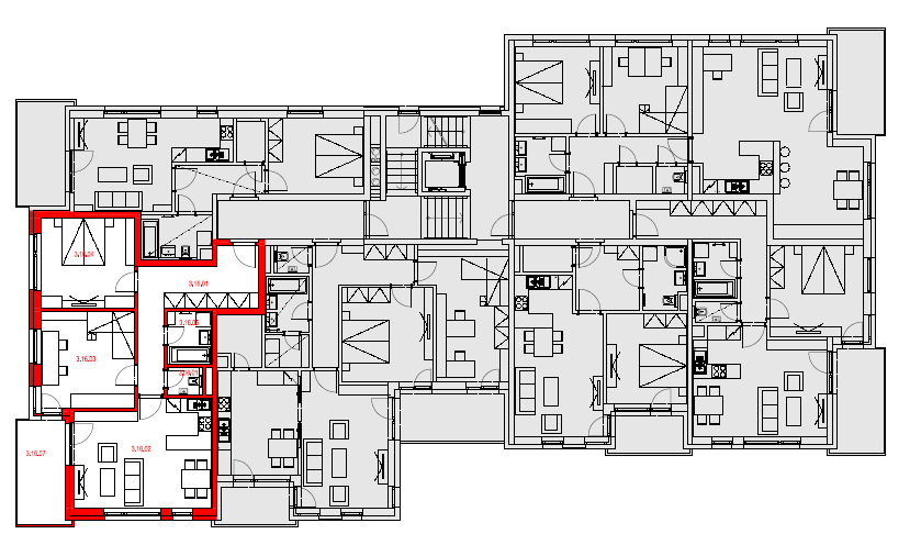 Byt 3.16-3+kk/B, 84,61 m2, 3.