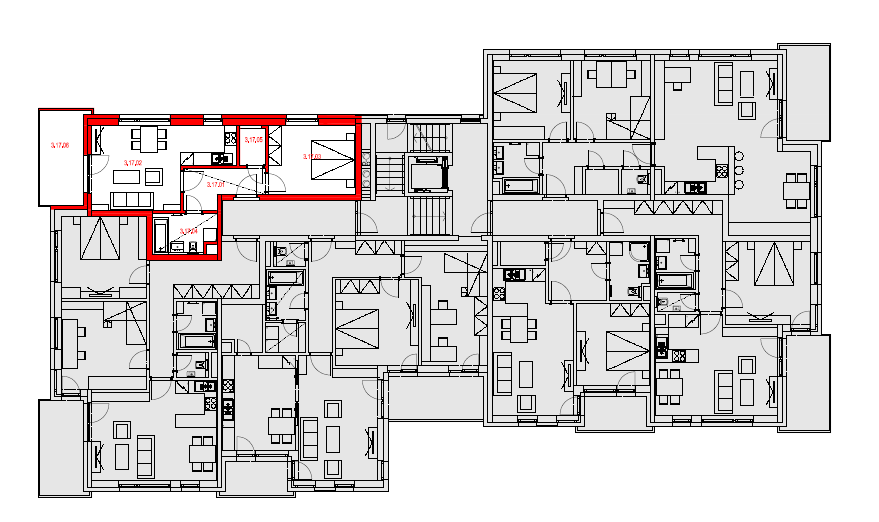 Byt 3.17-2+kk/B, 55,15 m2, 3.