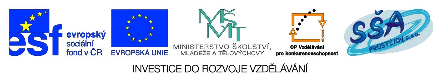 PROJEKT Modernizace výuky se zaměřením na autodiagnostiku na SŠA Prostějov Tento