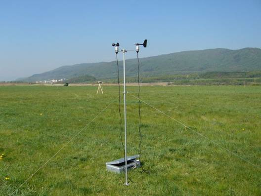 Během testů bylo prováděno měření vybraných meteorologických veličin, které rozptyl oblaku ovlivňují.