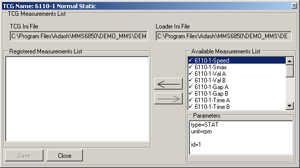 ADASH spol. s r.o. - 85 - Aby definice Normal TCG byla úplná, musíme nyní přidat požadovaná měření do TCG Measurements List. Tlačítko Edit tohoto seznamu je ale zašeděno.