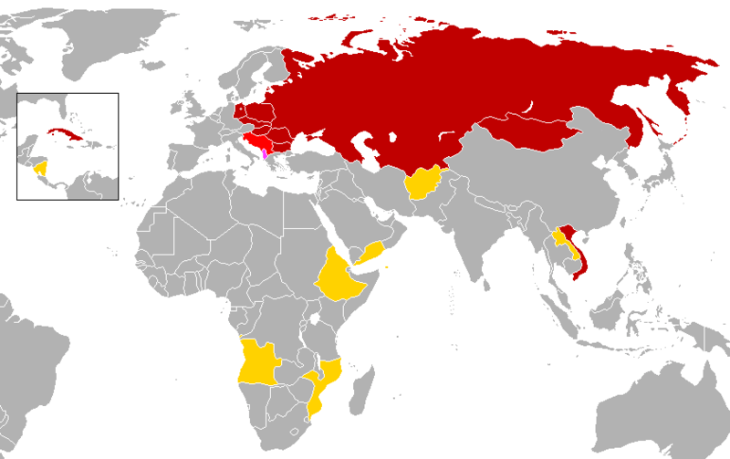 MAPA STÁTŮ SDRUŽENÝCH V RVHP http://upload.wikimedia.
