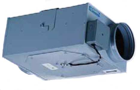 Potrubní, radiální ventilátory Box Průtok vzduchu až 553m 3 /h Popis: Ventilační systém, který slouží k přívodu i k odvodu vzduchu, je určen k montáži v malých prostorách.