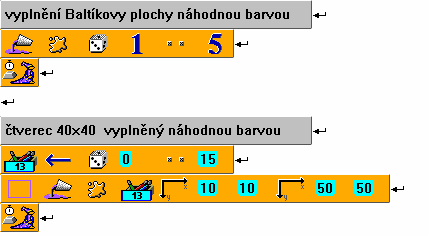 náhodnou barvu přímo nebo pomocí proměnné Barvy TrueColor V dialogovém okně Barva