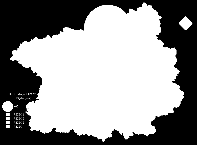 Podíl [%] INTEGROVANÝ PROGRAM KE ZLEPŠENÍ KVALITY OVZDUŠÍ STŘEDOČESKÉHO KRAJE 2006 Obrázek 14: Podíl kategorií REZZO 1-4 na součtových emisích látek (%), členěno dle kategorie zdroje, 2004 100% 80%