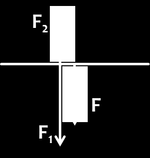 Skládání sil působících v opačném směru F = F 1 F 2 Působí-li na těleso dvě síly v opačném směru,