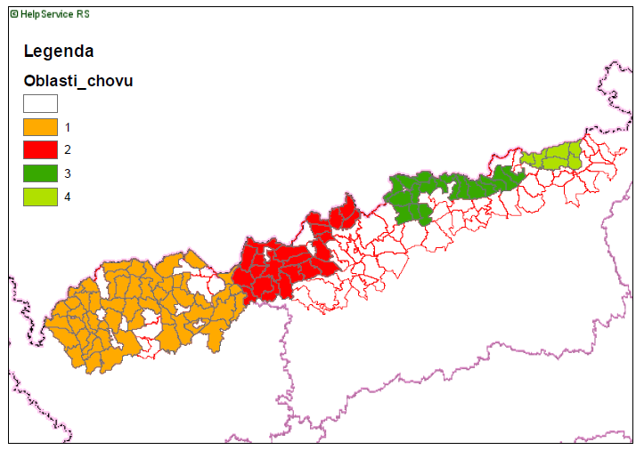 v pásmu optimálním, popřípadě vhodném pro chov jelení zvěře. Na druhé straně zde vznikají střety mezi lesním hospodářstvím a chovem zvěře škody na lese.