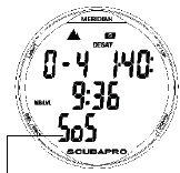 3. Meridian jako potápěčský počítač VAROVÁNÍ Objeví-li se během povrchového intervalu na displeji symbol NO-DIVE (zákaz ponoru), neměl by potápěč provádět další ponor.