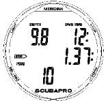 3. Meridian jako potápěčský počítač 3.11.