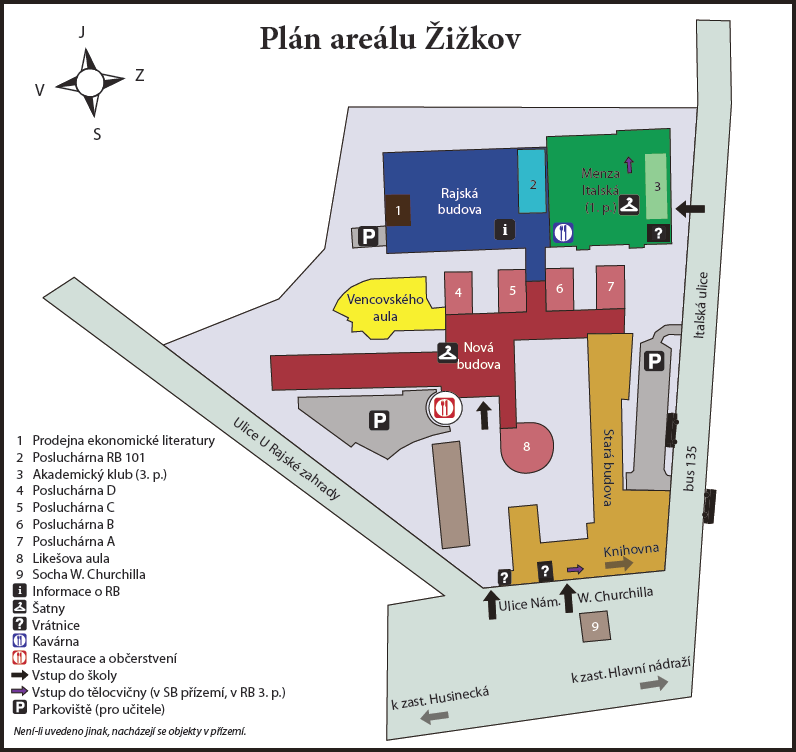 Areály Areály Žižkov Žižkovské sídlo školy můžeme považovat za hlavní, protože se zde nacházejí všechny pražské fakulty (s výjimkou hradeckého Managementu), najdete zde vaše studijní oddělení a za