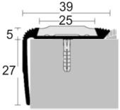 270 cm 3-36-27904 2 90 cm 3-36-09904 2 Schodová hrana 40 x 20 mm - ( nevrtaná ) Schodová hrana 45 x 27 mm - ( samolepící ) zlatá E00 270 cm 3-33-2700 stříbro E01 270 cm 3-33-2701 šampaň E02 270 cm