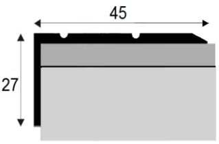 pokračování Schod 25x20 mm hikora E32 270 cm 3-36-2732 2 90 cm 3-36-0932 2 kaštan E31 270 cm 3-36-2731 2 90 cm 3-36-0931 2 afrezia E33 270 cm 3-36-2733 2 90 cm 3-36-0933 2 eben E4501 270 cm