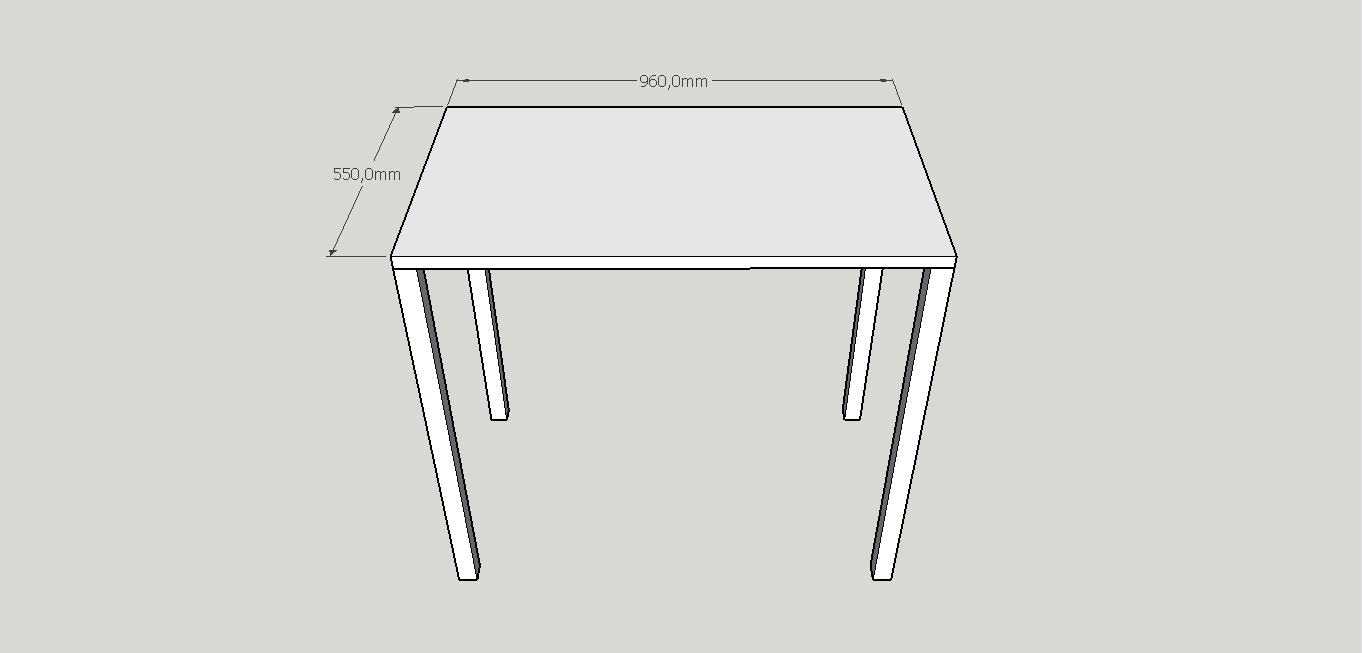 Apartmán 213 a 313 STŮL K PŘÍPRAVĚ JÍDLA Materiál horní deska a policová část: Polyrey,HPL nosná deska DTD 25 mm, B117 Blanc Artic, FA, Tendance, originální hrana od výrobce.