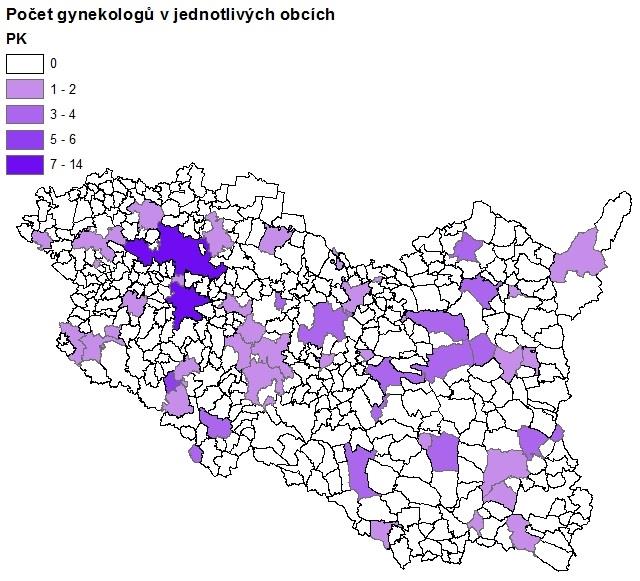 Obrázek 31: Počet ženských praktických lékařů v obcích PK Zdroj: vlastní dle [29] 6.2.3 Lůžková péče V okresu Chrudim je pouze jedna soukromá nemocnice, léčebna pro dlouhodobě nemocné se zde nenachází.