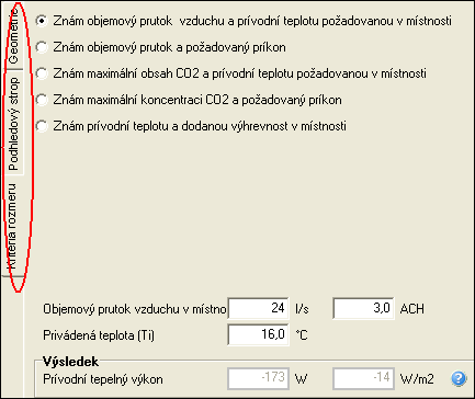 Způsoby výpočtu Závisí na tom, zda se návrh dělá za účelem odstranění tepelného zatížení v místnosti, nebo za účelem získání požadovaného množství čerstvého vzduchu vzhledem k obsahu CO2.