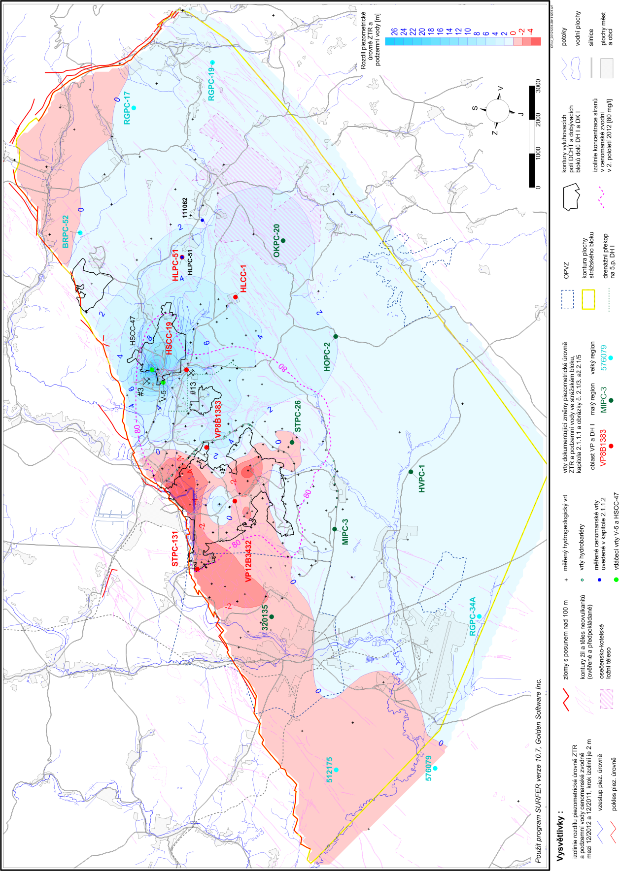 Zpráva o výsledcích monitoringu a stavu složek životního prostředí o. z. TÚU za rok 2012 Obrázek č. 2.3.