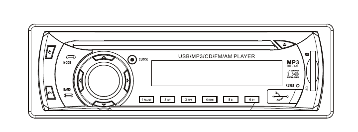 Multimediální přehrávač EU8551 USB/SD/MP3/CD/FM/AM NÁVOD K POUŽITÍ Před použitím tohoto