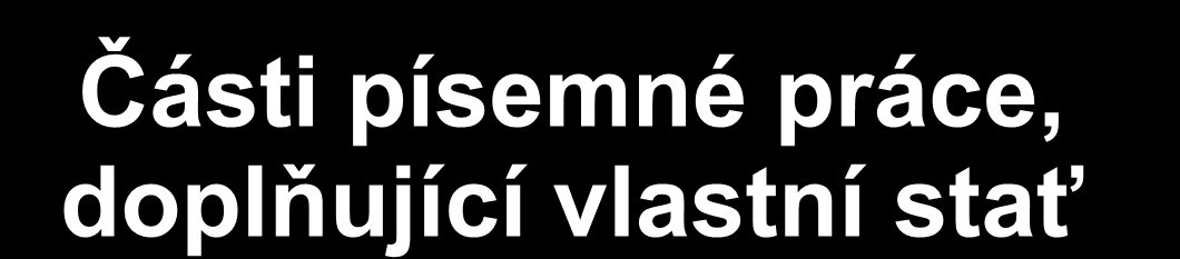 Vysokoškolské práce technického zaměření (bakalářské a diplomové práce.