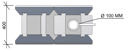 Obr. 8.2a Detail uchycení - kotevní úhelník přišroubovaný do uzavírací spojky 8.