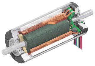 vinutím motoru, který závisí na protékajícím proudu. BLDC motory jsou vhodnější k řízení a regulaci. Obrázek 1.1 BLDC motor v 3D řezu (4) Obrázek 1.2 Rozložený BLDC motor (5) 1.1. Konstrukční principy 1.