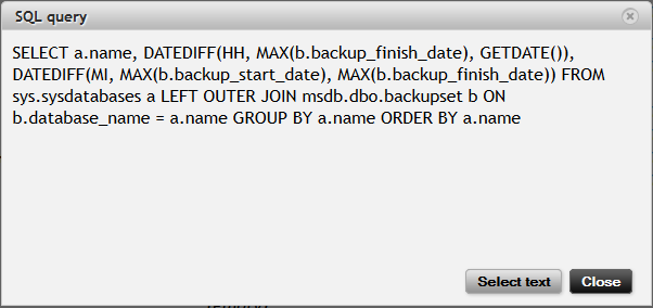 Metrika v detailech (SQL) Přehled transakcí a detail