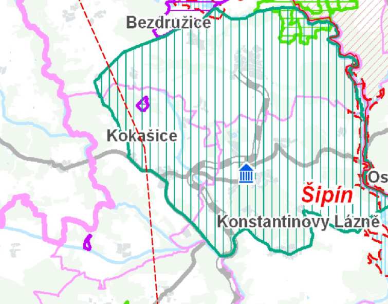 Záměr se svými úseky dotýká lokalit v ochranném pásmu II. stupně II B přírodních léčivých zdrojů lázeňského místa Mariánské Lázně a Konstantinovy Lázně a lokality v ochranném pásmu I.