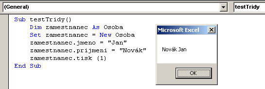 Informatika Modul 01 Algoritmizace a programování Protože metoda bude součástí objektu, má k dispozici všechny jeho atributy.