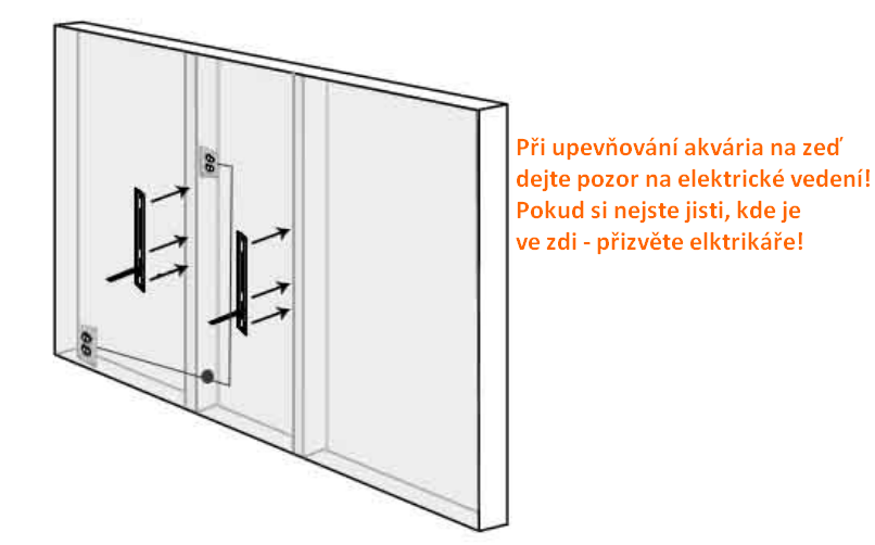 Osvětlení akvária návod k instalaci A-1: Instalujte světlo až po montáži akvária. Lampa se připevňuje dvěma šroubovými svorkami (přiloženy).