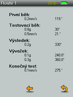 Obr. 18 a) Uložená data. b) Informativní údaje. c) Změřené výsledky. 8 Záznamník 8.