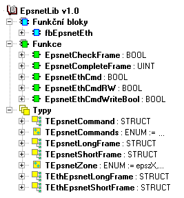 1 ÚVOD Knihovna EpsnetLib je standardně dodávaná jako součást programovacího prostředí Mosaic.