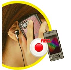 Pokud chcete při zapojených sluchátkách nahrávat, stačí po jejich zapojení do přístroje stisknout tlačítko REC.