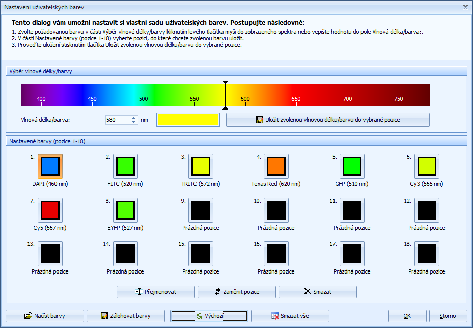 Použití modulu FLUO+ 3.4 2.