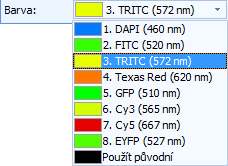 Použití modulu FLUO+ 3.4 Posun X, Posun Y: tyto ovládací prvky umožňují přesně upravit vzájemnou pozici jednotlivých dílčích fluorescenčních snímků ve složeném snímku.